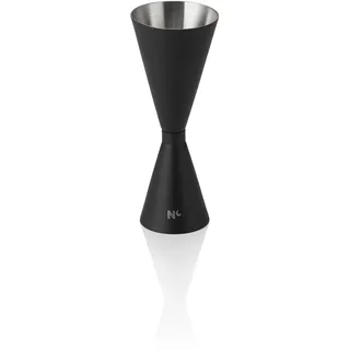 Slim Jigger NOCTURN, 3/6 cl, Ø 5 cm, Höhe 13 cm, schwarz matt, Chromnickelstahl 18/8