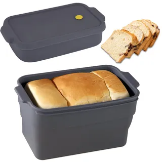 atrccs Rechteckige Silikon Backform mit Deckel, Brotbackform für Brot, Hitzebeständig & Antihaftbeschichtet Brötchen Backform, Kastenform Brot und Kastenform Kuchen