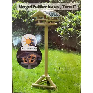 Westerholt Vogelfutterhaus Tirol mit Beleuchtung, Holz, Futterhaus, Vogelhaus