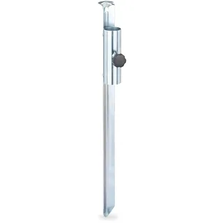 Relaxdays Schirmständer Metall Silber