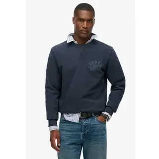 Superdry für Herren. M2014090A Sportliches blaues Trikot (L), Lässig, Baumwolle