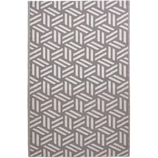 Homescapes Luna Outdoor-Teppich 120 x 180 cm Grau