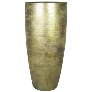 INNA-Glas Tischvase Große Keramik Vase mit Maserung, Gold, 90 cm, Ø 37 cm goldfarben