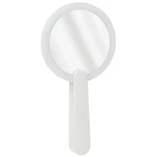 COFI LED Hand Spiegel Reise Make-Up Spiegel mit LED Licht Mini Kosmetik Spiegel mit Swivel Faltbare Griff Weiß