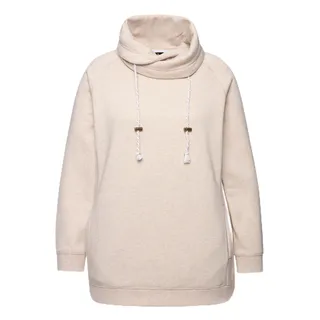 Ulla Popken Damen Sweatshirt | Große Größen, Plus Size, Sweatshirt, weiter Stehkragen - 46-48