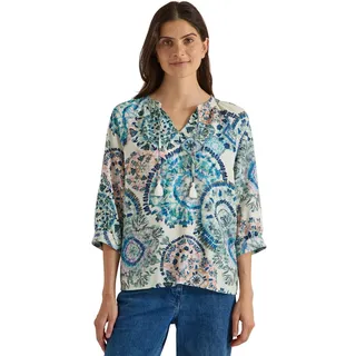 Cecil Damen 3/4-Arm Bluse mit Split Neck und Print - XXL