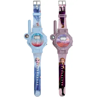 Lexibook Lexibook, Disney Frozen, Walkie-Talkies Uhr, 2 Stück, Reichweite bis zu 200m, Taschenlampe, Kompass, wiederaufladbar, Blau/lila - DMWTW1FZ