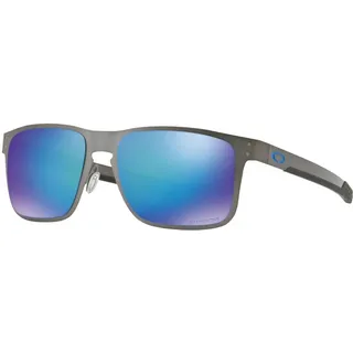 Oakley Holbrook Gunmetal, Sonnenbrille Prizm Polarized - Matt-Dunkelgrau Blau/Violett-Verspiegelt