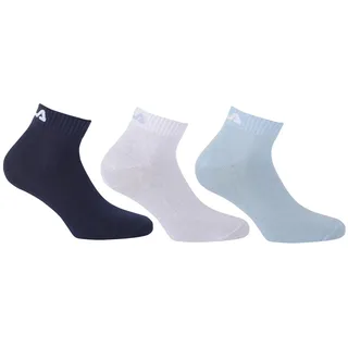 Fila UNISEX INVISIBLE PLAIN SOCKS 3-Paar Blau 43-46