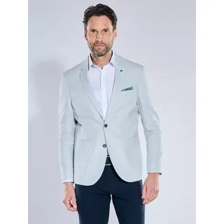 engbers Herren Elastisches Sakko aus Leinen-Mix Blau regular gemustert - 29