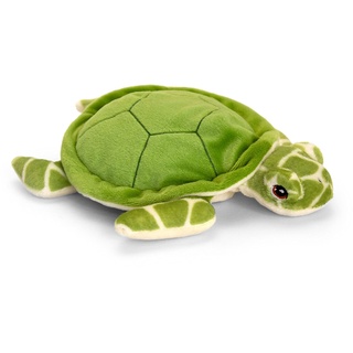 Keel Toys Keeleco SE6140 Turtle Plüschtier Schildkröte, ca. 25 cm, aus recycelten Materialien, Augen aufgestickt aus Baumwolle, verschieden
