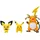 Jazwares Evolution Pokemon Figuren Set Pichu Pikachu Raichu 3er Set