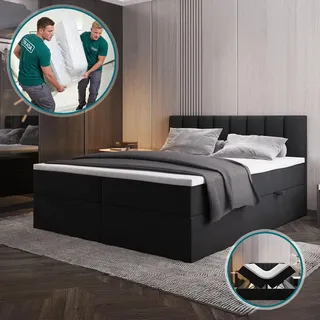 Trada Palermo 160 x 200 cm H3 Schwarz