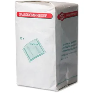 NOBAMED NOBASORB Saugkompressen 10x10 cm 25 st