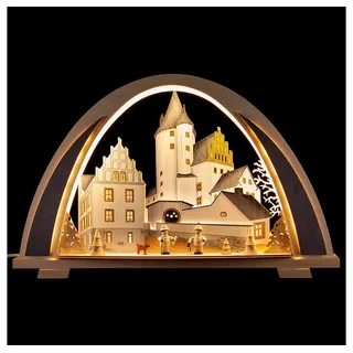 Tietze Erzgebirgsdesign Schwibbogen Schwibbogen NEW LINE Schlossweihnacht (52x32,5cm) von Tietze Erzgebirg