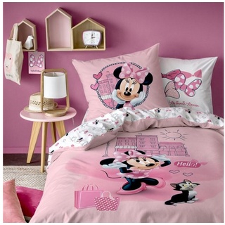 Kinderbettwäsche »Bettwäsche Disney Minnie Mouse Downtown 80 x 80 cm / 135 x 200 cm«, Disney Minnie Mouse