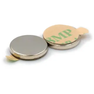 Neodym-magnet, Zylinder, 10 X 1,5 Mm, 3m-kleber, Selbstklebend, Rund, Hunter