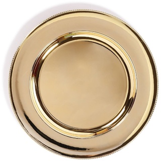 Deko-Teller Klassik Ø 33 cm Kunststoff Gold