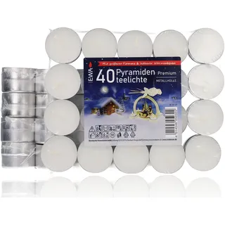 Pyramidenteelichter Premium (5 Pa. à 36 Stück)