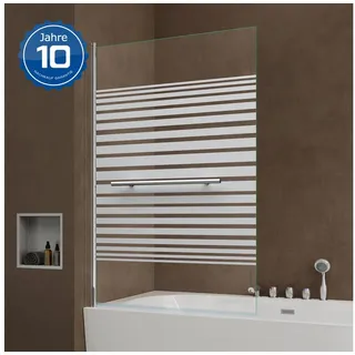 doporro Badewannenaufsatz Duschwand 90 x 140 cm Transparent