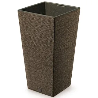 Annastore Pflanzkübel Pflanzsäule aus Kunststoff Pflanzgefäß Pflanzkübel für Außen, Wetterfest, Witterungsbeständig braun