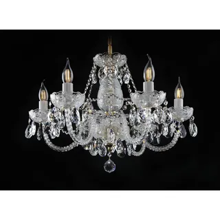 JVmoebel Kronleuchter Elite Bohemia Designer Deckenlampe in Transparent-Amber, Transparent-Amber, Made in Europa weiß