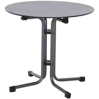 Siena Garden Sola Klapptisch Ø 80 x 70 cm anthrazit/dark grey