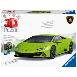 Ravensburger 3D Puzzle 11559 - Lamborghini Huracán EVO - Verde - der Supersportwagen als 3D Puzzle Auto