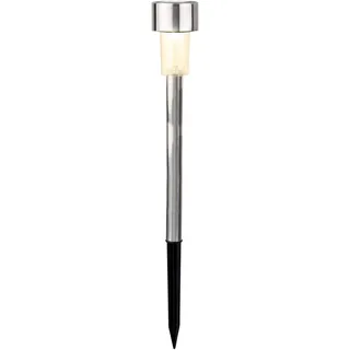 LED Solarleuchte 24cm für außen Garten Balkonkasten Dauerbetrieb 6h warmweiß - Solar Gartenleuchte Gartenstecker Solarstecker Stableuchte Kunststoff