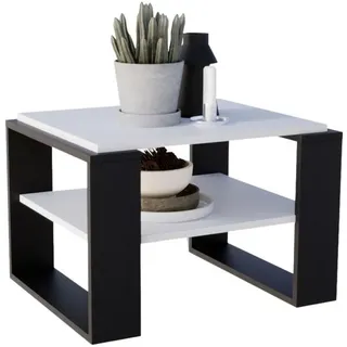 craftpak Kaja Weiß-Schwarz Holzwerkstoff 63 x 44 x 54 cm