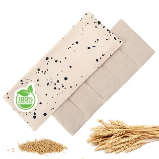 Blumtal Körnerkissen groß Mikrowelle - alternatives Wärmekissen Mikrowelle gefüllt mit 100% natürlichem Weizen - Körnerkissen Nacken Schulter - Alternative zum Kirschkernkissen groß - schmerzlindernd