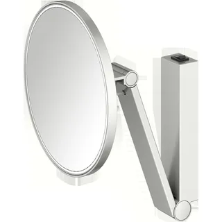 Keuco, Kosmetikspiegel, iLook move Miroir de soins de beauté, éclairé, rond, avec interrupteur à bascule, 1 couleur de