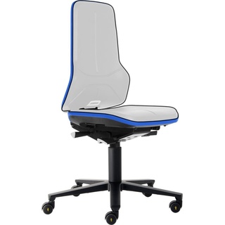 Bimos, Bürostuhl, Arbeitsstuhl Neon 2, mit Rollen, ESD, Synchrontechnik, blau