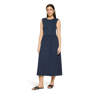 Cartoon Druckkleid A-Linien-Kleid Blau 46