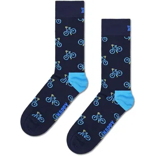 Happy Socks Socken mit Fahrradmuster für Herren und Damen, 36-40 & 41-46 - 36-40