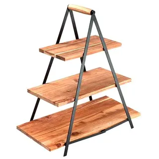 ladelle 3-stöckige Etagere Serve & Share Holz Braun