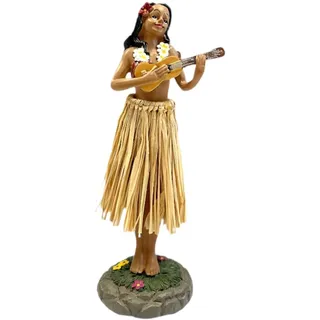 Baoblaze Hawaiianische Tänzerin Auto, Mini Hawaiian Dashboard Doll, Hawaii Hula Girl Posing, Hawaiianische Tänzerin Dekoration, Hawaiianische Armaturenbrett-Puppe für Armaturenbrett, Stil F