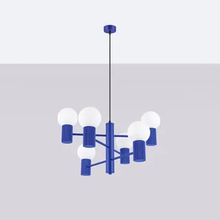 Sollux Halo 6-flg. 60 cm rund/blau