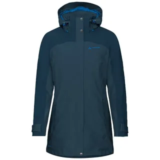 VAUDE Wintermantel Women's SKOMER Winter Parka II CS Winterparka Outdoormantel Wasserdichter, wattierter Damen Winterparka blau XXL (46)