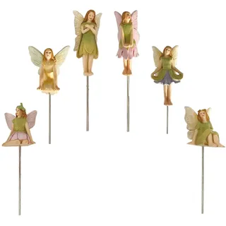 6 Stück Miniatur Feen Figuren, Fairy Garten Miniatur Elfen Figur Elfen Harz Fee Statue,Deko Blume Feen Statue Aus Harz Feengarten Ornamente Für Den Außenbereich Oder Als Haus Blumentopf Dekoration