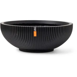 Capi Europe - Schale Groove Black & Gold - 40x15 - Schwarz - Blumentopf für drinnen - CAPI Indoor - BGVBL037