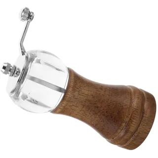 Manuelle Pfeffermühle Mit Kurbel, Große Salzmühle Aus Acryl Für Küche Und Grill, Nachfüllbare Gewürzflasche Für Die Küche
