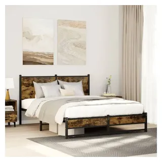 vidaXL Metallbett 140 x 190 cm Brown