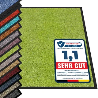 etm® Schmutzfangmatte - Fußmatte in vielen Größen - Türmatte Fußabstreifer für Haustür innen und außen (Hellgrün, 60x90 cm)