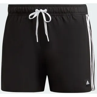adidas 3-Streifen CLX Badeshorts Black / White S