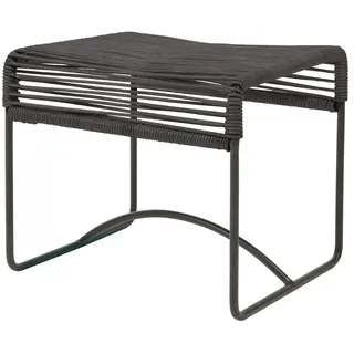 Acapulco Design - Acapulco Hocker, Leder schwarz / schwarz