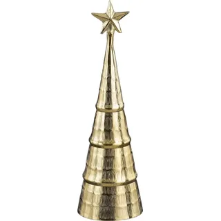 Mica Decorations Dekoration Weihnachtsbaum - H36 x Ø11 cm - Aluminium - Gold - Gold