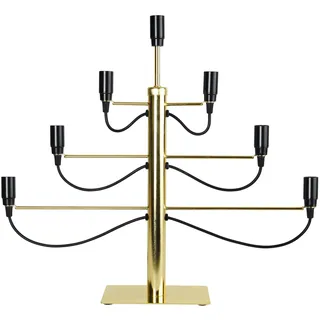 Star Trading Kerzenleuchter Milano Metall Gold