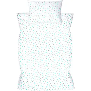 Amilian Kinderbettwäsche 100x135 Baby Bettwäsche Set Größe Babybettwäsche 135x100 mit Kissenbezug 40x60 100% Baumwolle Babybett Kinderbettwäsche 100x135 Jungen Mädchen Bettwaesche