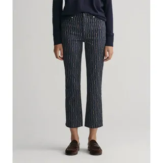 Gant Rope Cropped Flare Jeans - Evening Blue - 27